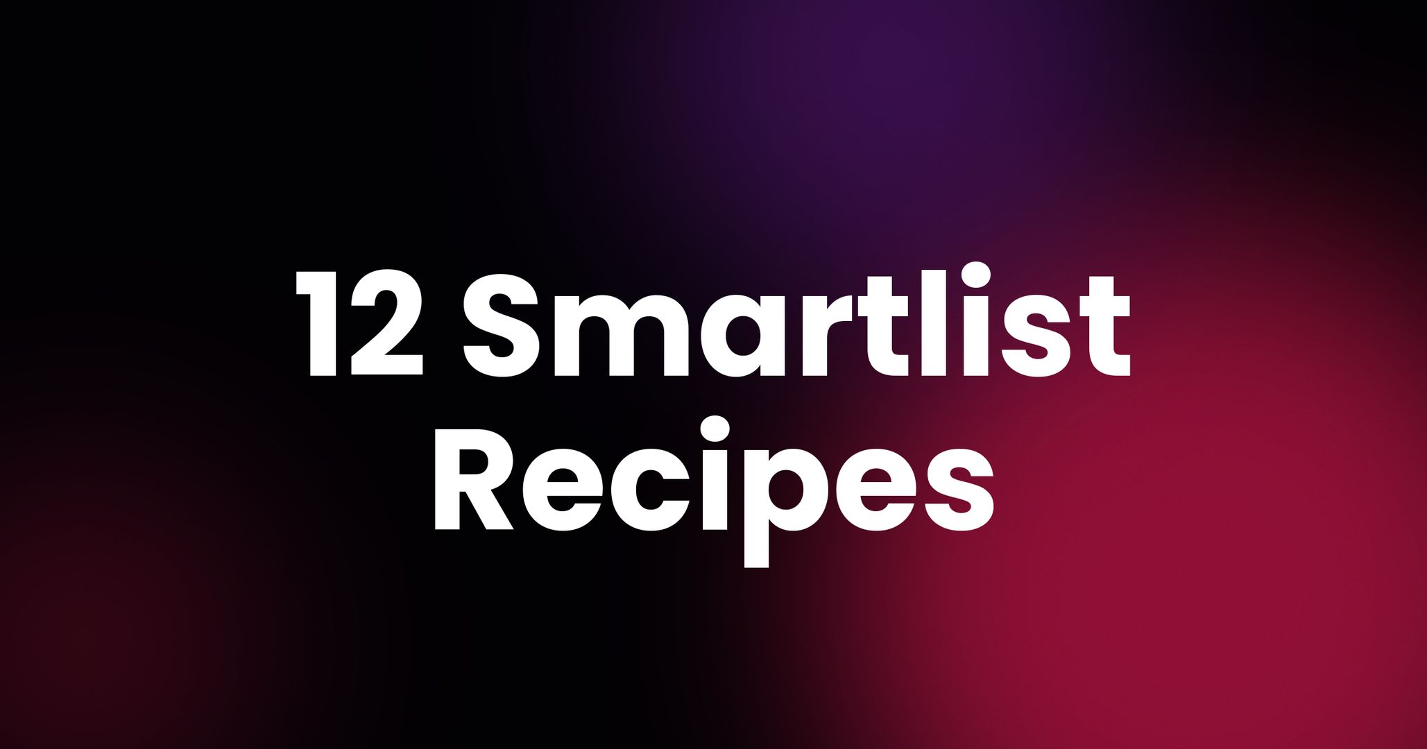 Smart Playlists in Lexicon: 12 Recipes You Can Steal Today