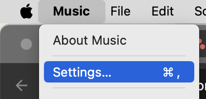 open settings