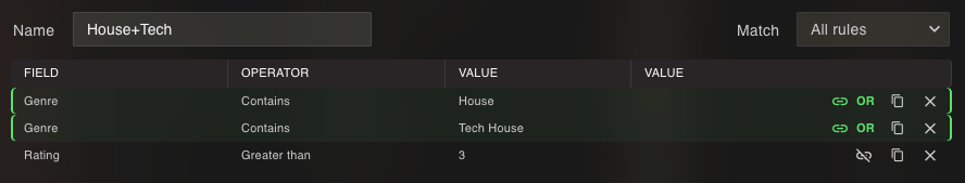 Multi genre rules