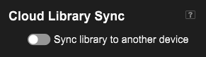 turn off sync library to another device