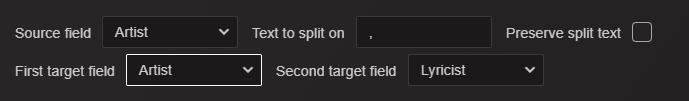 split field settings